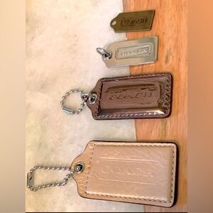 Coach Tags, set of 4, EUC